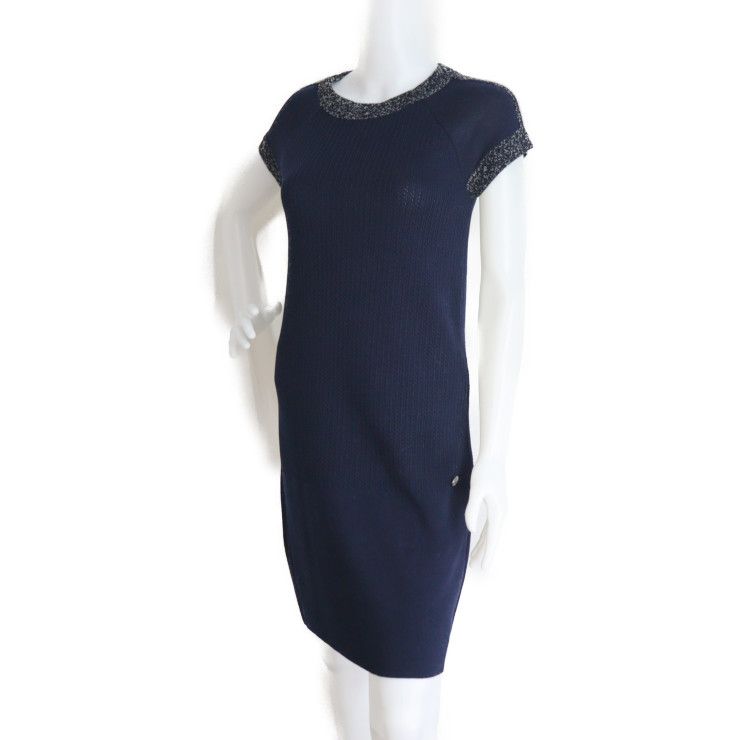 CHANEL シャネル ワンピース P43319K04446 コットン100% シルク100  