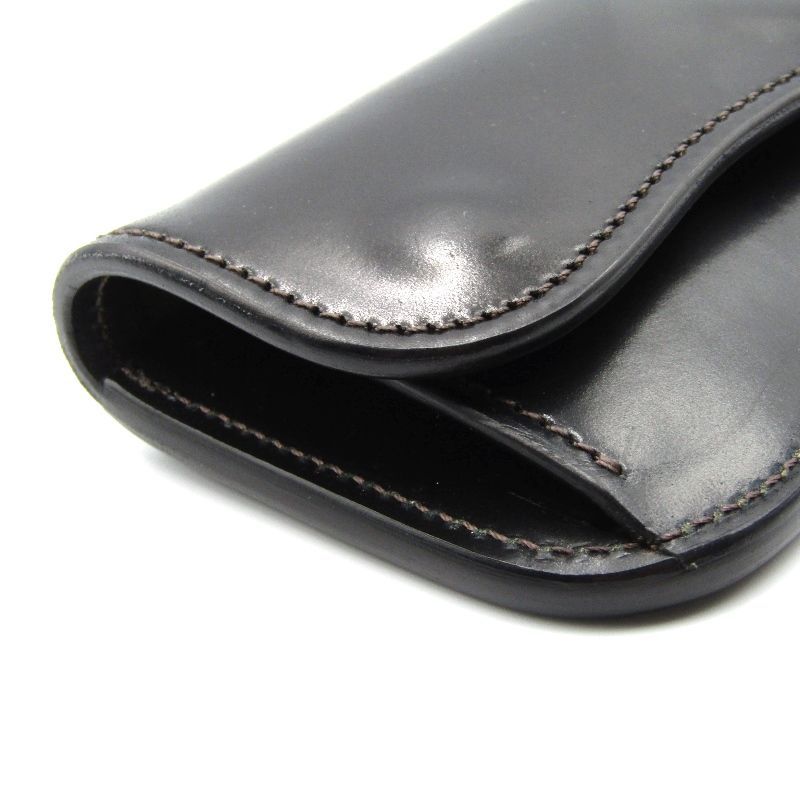 【美品】ラストクロップス　LCタング(シェルコードバン／黒) 美品】ラストクロップス LCタング(シェルコードバン／黒)