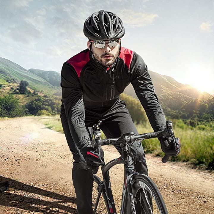 サイクルウェア メンズ サイクルジャージ サイクリングウェア 上下セット 半袖 夏 自転車ウェア 吸汗速乾 通気がいい 高弾性 XL