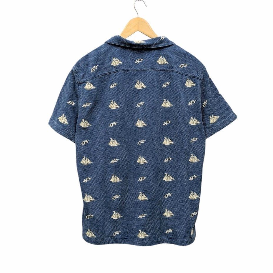 【美品】ラルフローレン半袖シャツ 25SS Ralph Lauren RRL nautical-print short-sleeve shirt