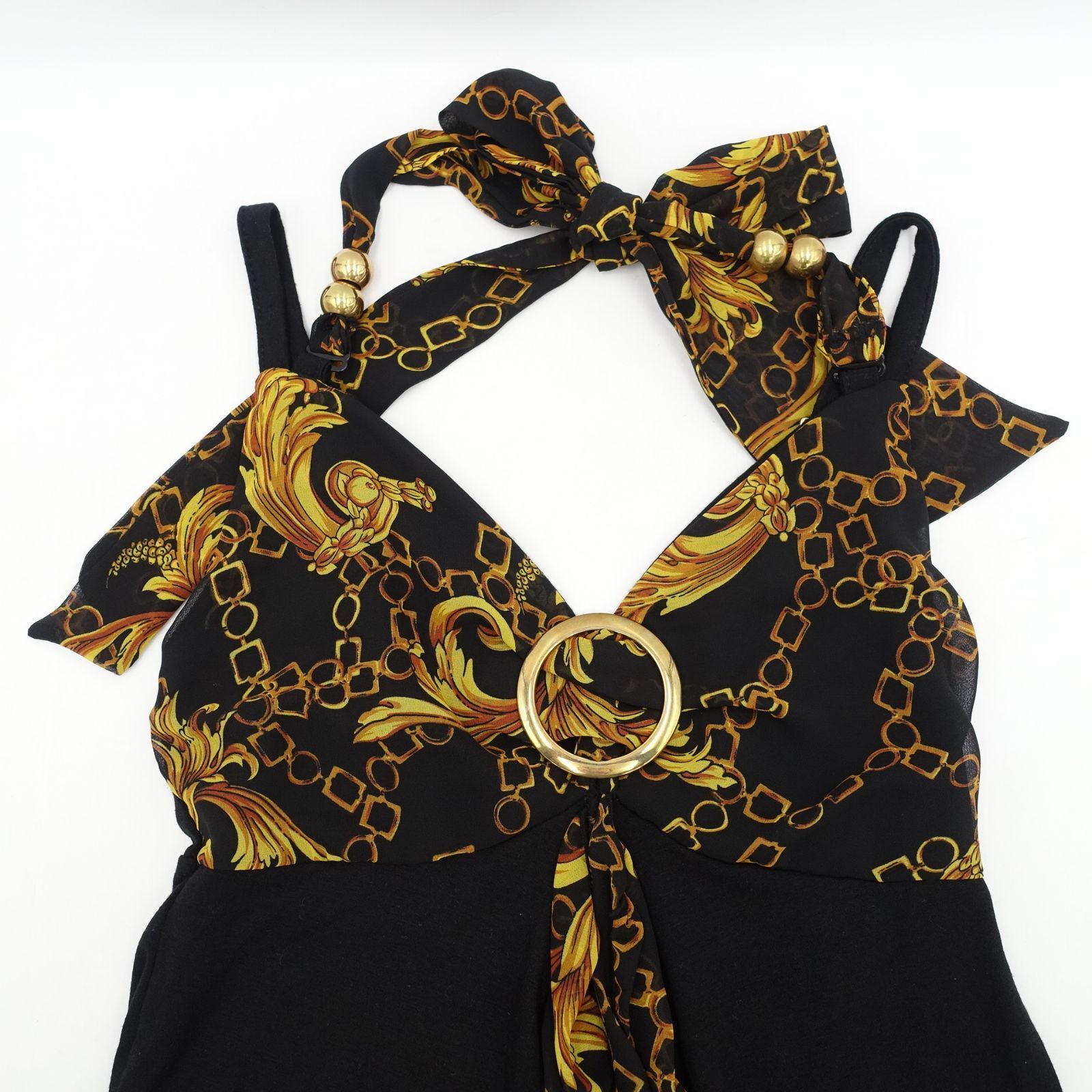 d.i.a チェーン柄キャミソール Fサイズ ブラック 黒 平成ギャル y2k ダイヤ