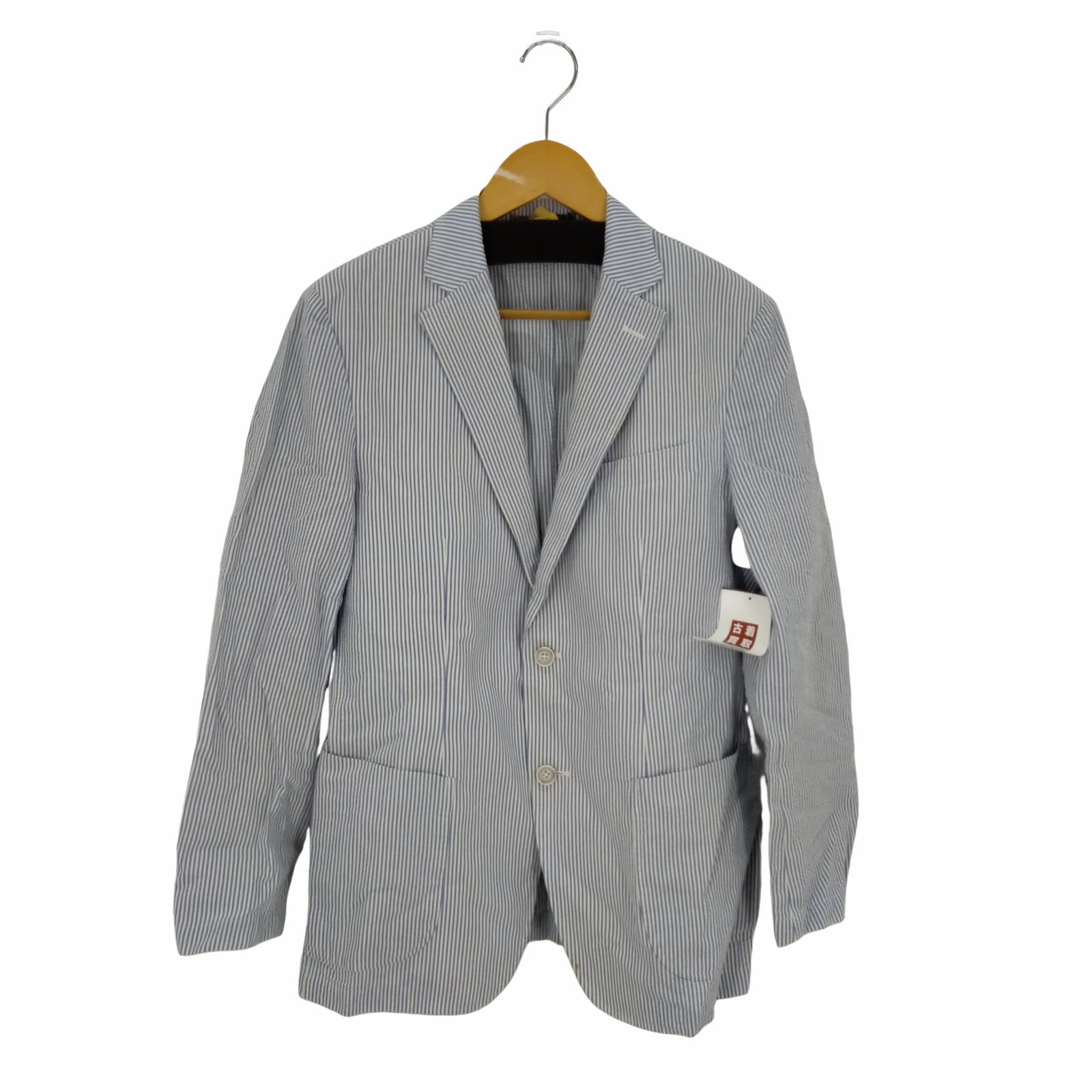 【未使用品】ザスコッチハウス シアサッカー ストライプ チェックパイピング LL ザスコッチハウス The Scotch House シアサッカー ストライプ