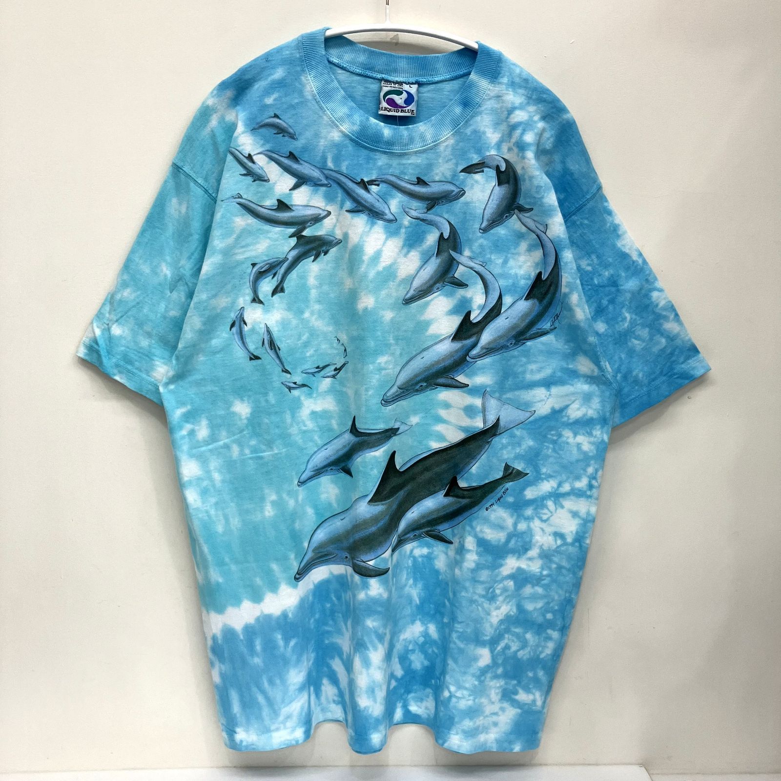 labyrins イルカプリントTシャツ Labyrins Two Dolphin Tshirt Navy | Shury