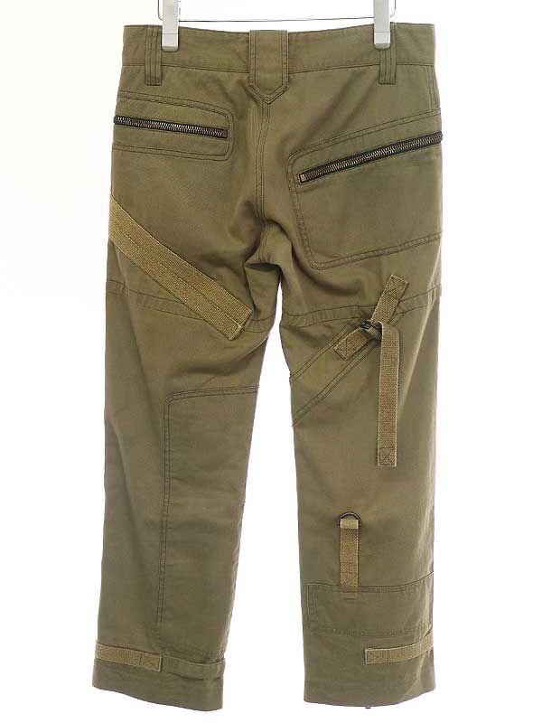 ドルチェ＆ガッパーナ 2003 AW パラシュートパンツ カーキ オリーブ ドルチェ＆ガッパーナ 2003 AW パラシュートパンツ カーキ オリーブ