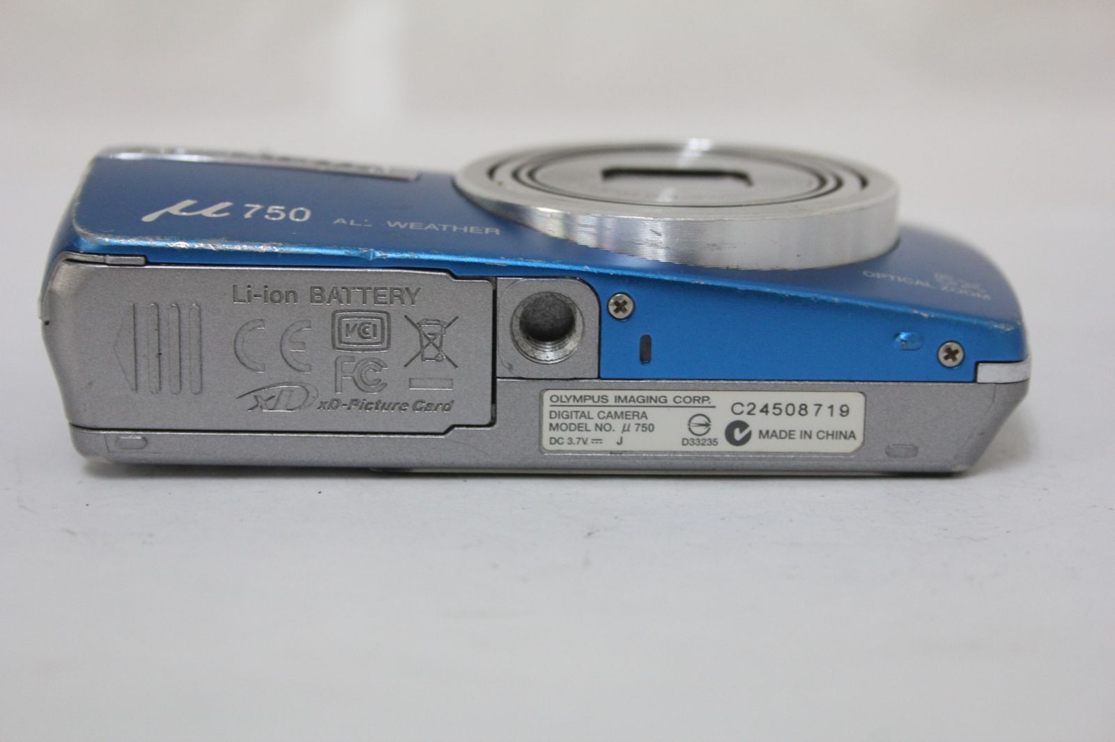【ほぼ新品・返品保証】オリンパス OLYMPUS μ750 ブルー ほぼ新品・返品保証】OLYMPUS μ750 ブルー - メルカリ