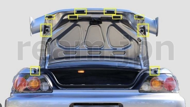 ホンダ　S2000　トランク 新品 ホンダ純正 S2000 AP1 AP2 タイプS トランク リッド ラバーパッド