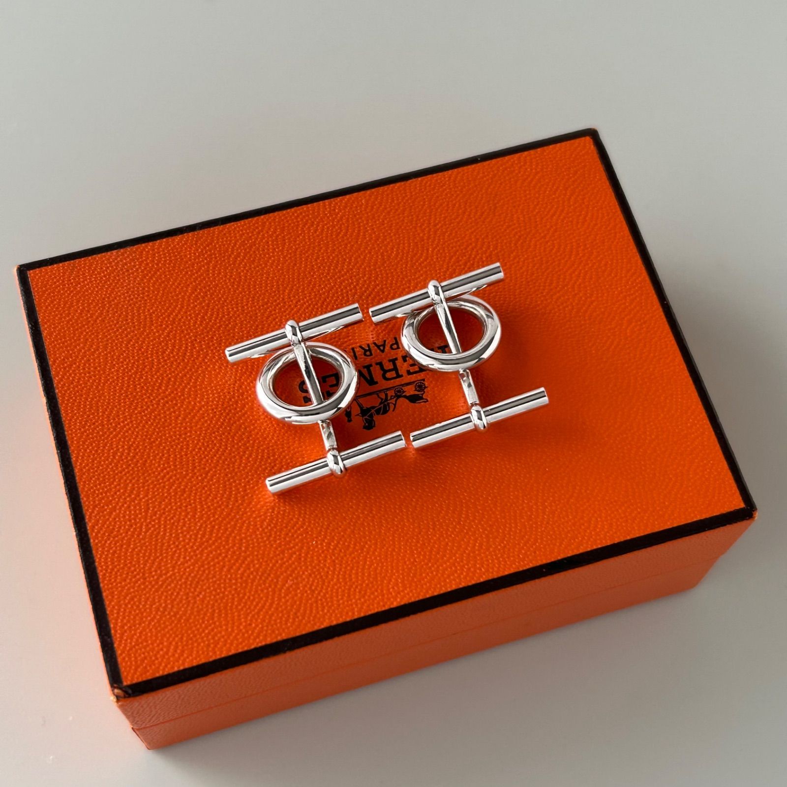 HERMES エルメス ミニ シェーヌダンクル カフス カフリンクス 925 エルメス カフス カフリンクス ミニ シェーヌダンクル SV925