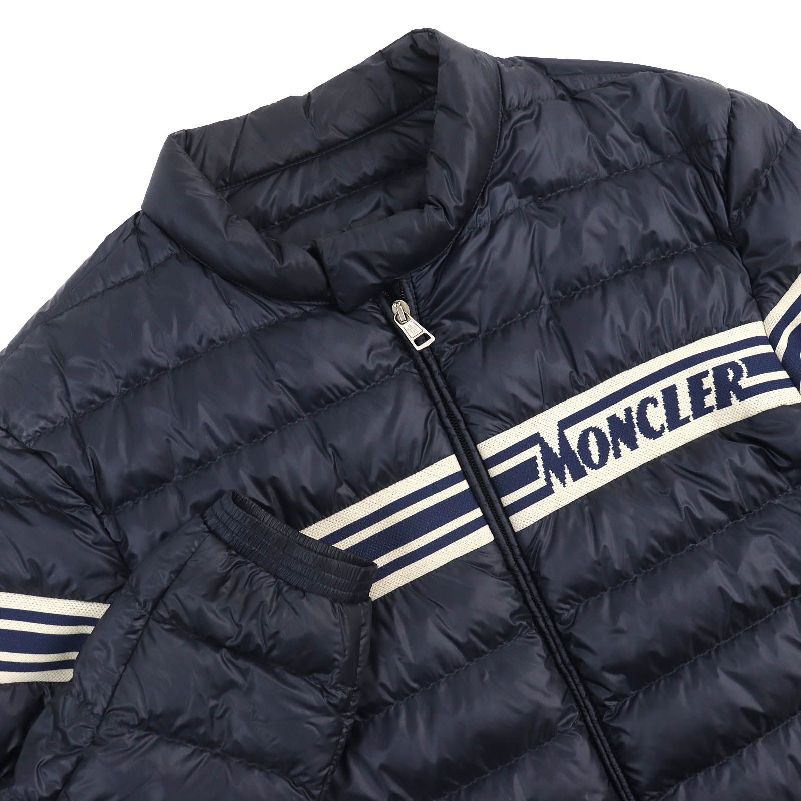 美品△MONCLER モンクレール 20SS RENALD レナルド ロゴデザイン ダブルジップ ライトダウンジャケット ネイビー 4 正規品 メンズ  オススメ◎ - メルカリ