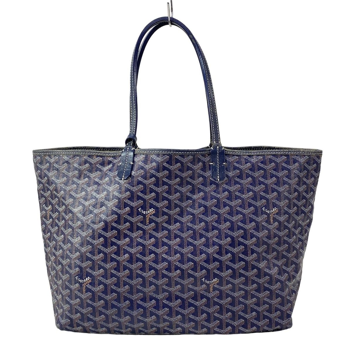 エレガント★送料込♪【GOYARD】ネイビー サンルイ PM トート GOYARD(ゴヤール) トートバッグ サンルイPM ネイビー レザー