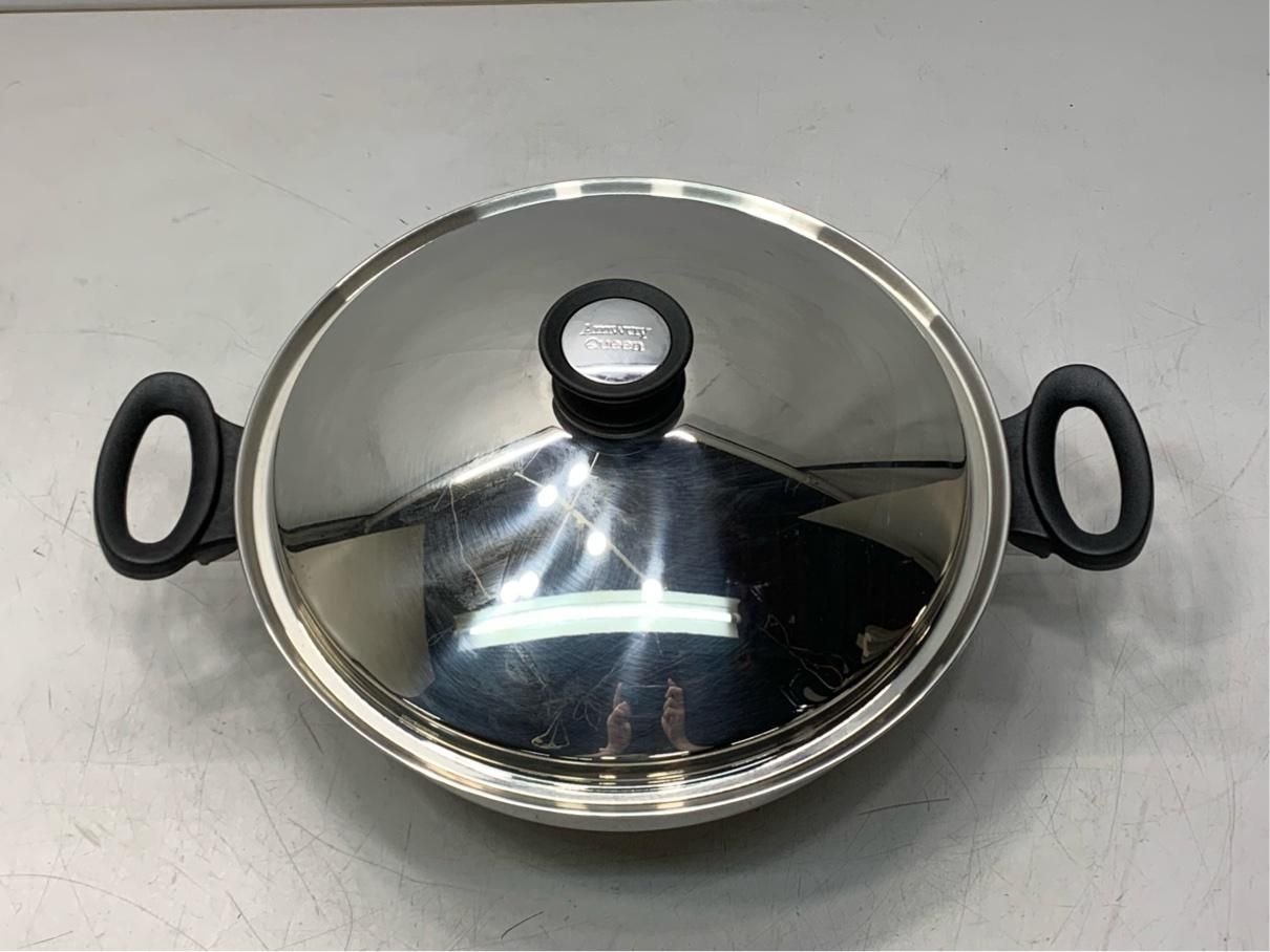 アムウェイ 両手鍋 中華鍋 クイーンクック ウォック ステンレス アメリカ製 厨房器具 調理機器 A9691B12