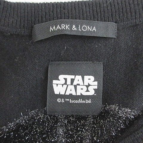 STAR WARS ブラック セーターマークアンドロナ STAR WARS ブラック セーターマークアンドロナ MARK & LONA スター