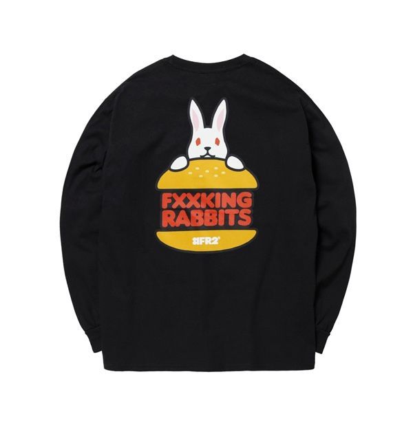 新品】FR2 Rabbit Burger ロングスリーブ Tシャツ - メルカリ