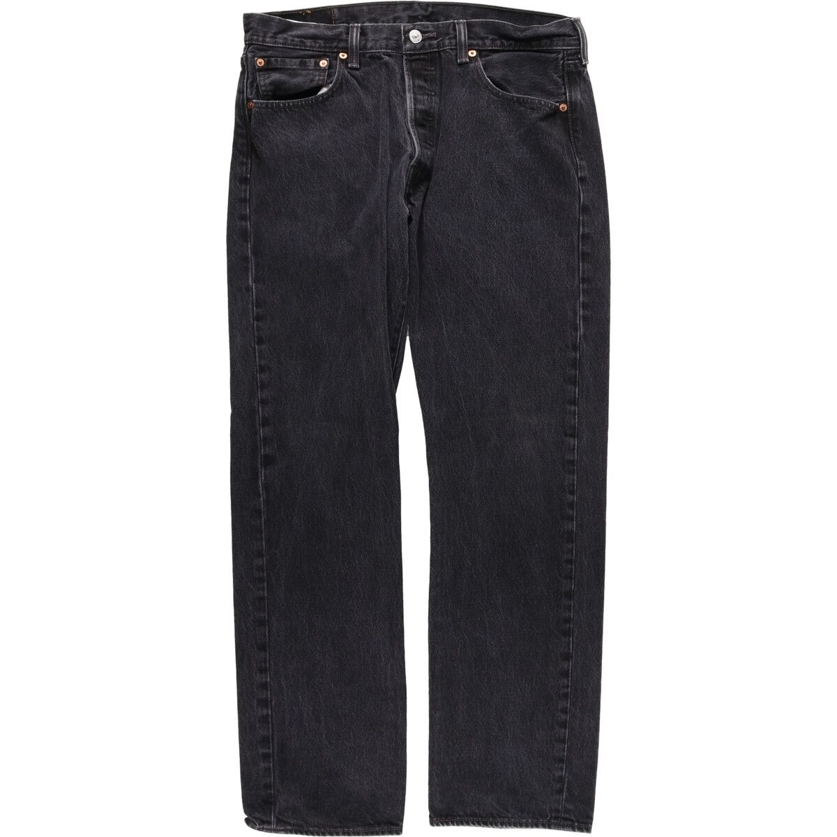 古着 リーバイス Levi's リーバイス501 後染め ブラックデニム ストレートデニムパンツ メンズw34/eaa431590