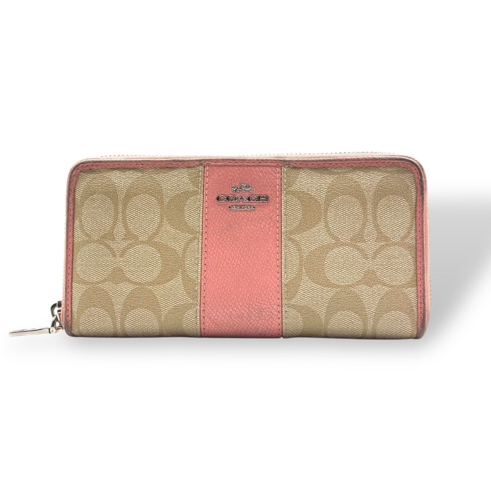 COACH コーチ 財布 ラウンドファスナー長財布 シグネチャー