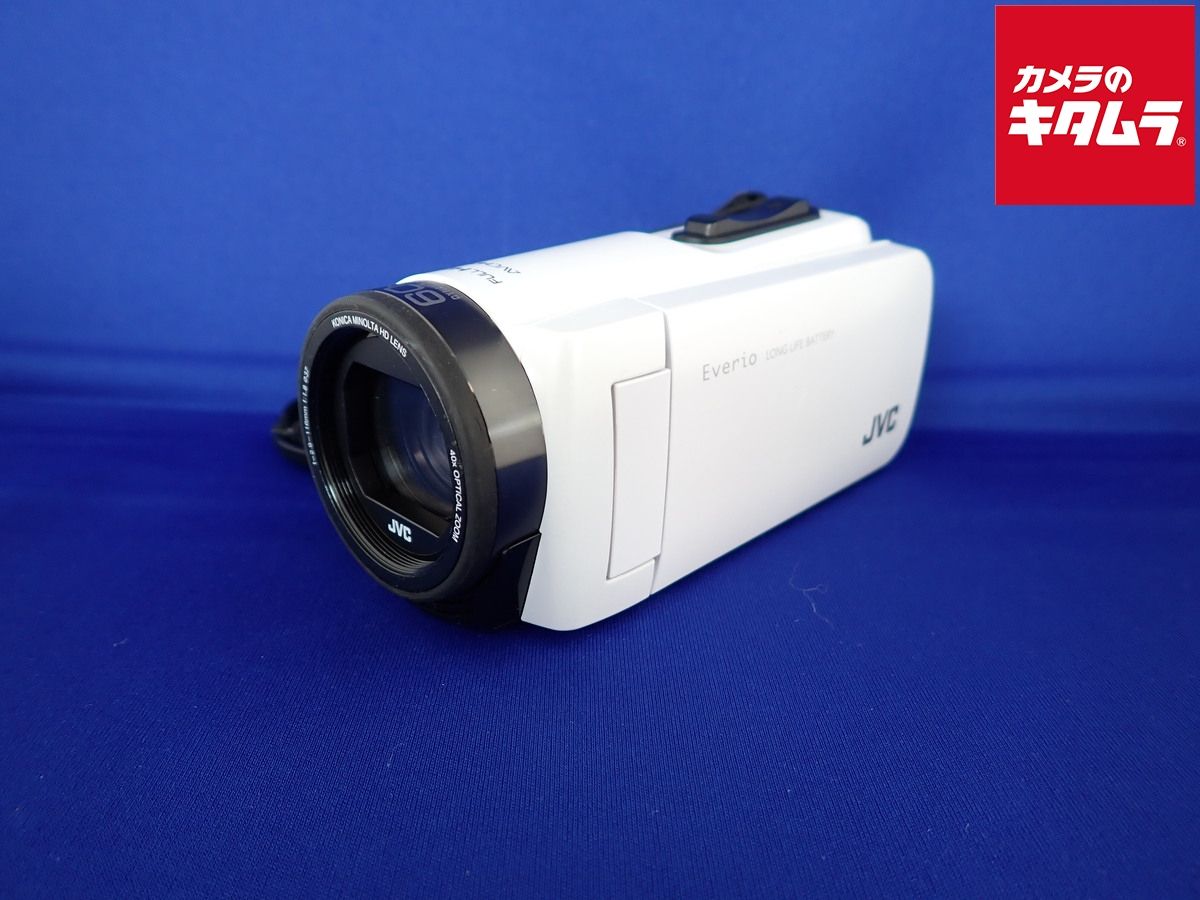 並品 JVCケンウッド ハイビジョンメモリームービー Everio GZ-F270-W ホワイト