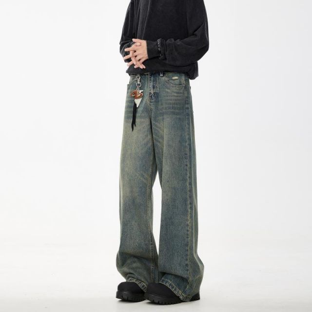 [XL]秋冬 コーデ メンズ 服 シンプル ファッション オシャレ 大人 かっこいい 大きいサイズ ストリート 紳士服 アメリカン レトロ  ヘビーデューティ ベルベット ワークパンツ ストレート レ 秋冬 コーデ メンズ  服 シンプル ファッション オシャレ 大人 かっこいい 大きいサイズ ストリート 紳士服  アメリカン ベルベット ジーンズ ベルト パンツ