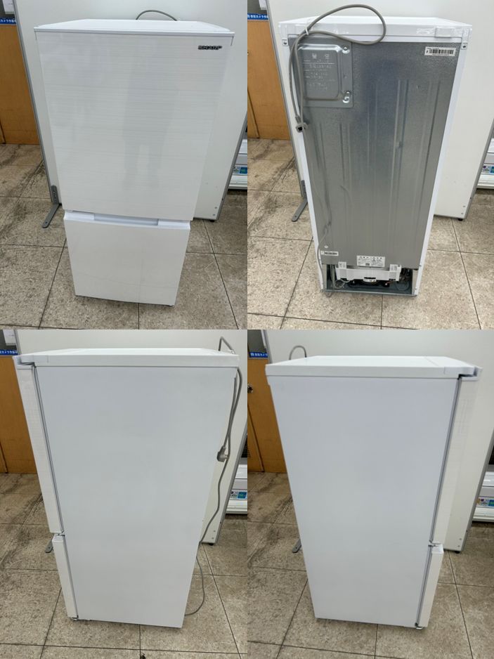 ♪ 関東地域 販売 ３点セットS 冷凍庫 SHARP 21年製 152L SJ-D15G-W 洗濯機 SHARP 20年製 5.5kg ES-GE5E-W 電子レンジ 山善 22年製 YRT-S177 W 5