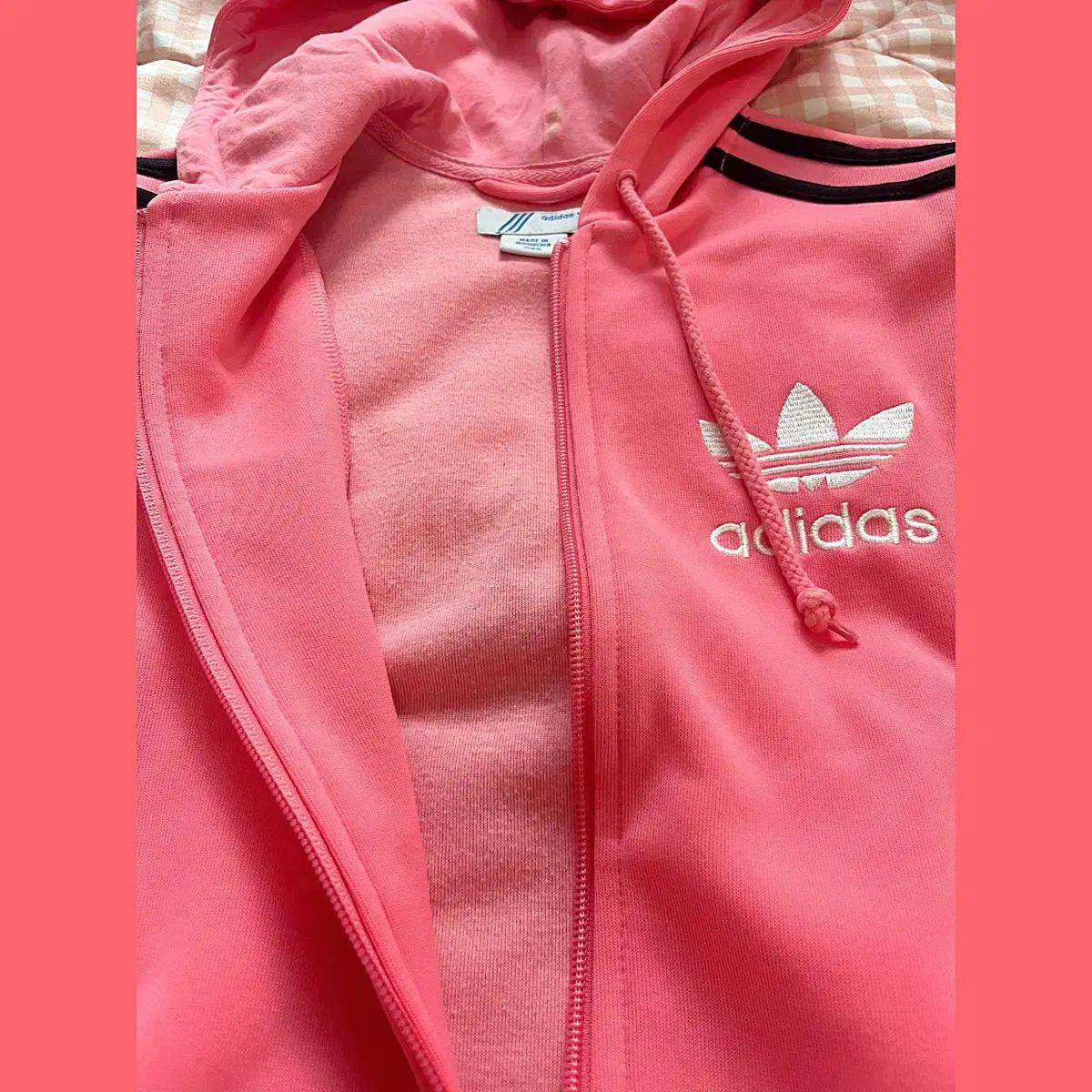 タグ付adidas フード付きパーカー Lサイズ ピンク ピンク ラテ PINK-latte 【adidas/アディダス】バックスリー
