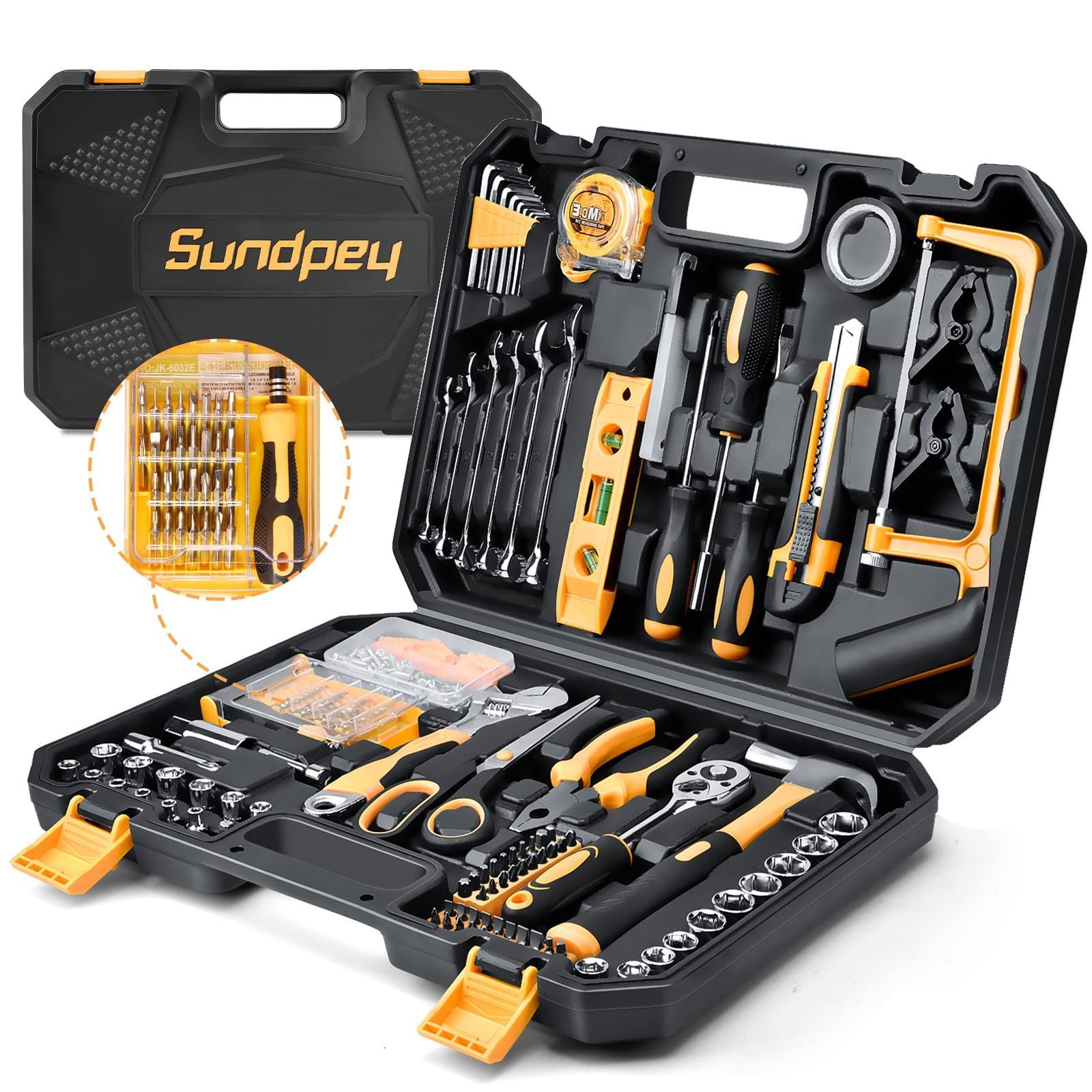 Style:257PCs-黄 Sundpey 工具セット 257点組 - ホームツール