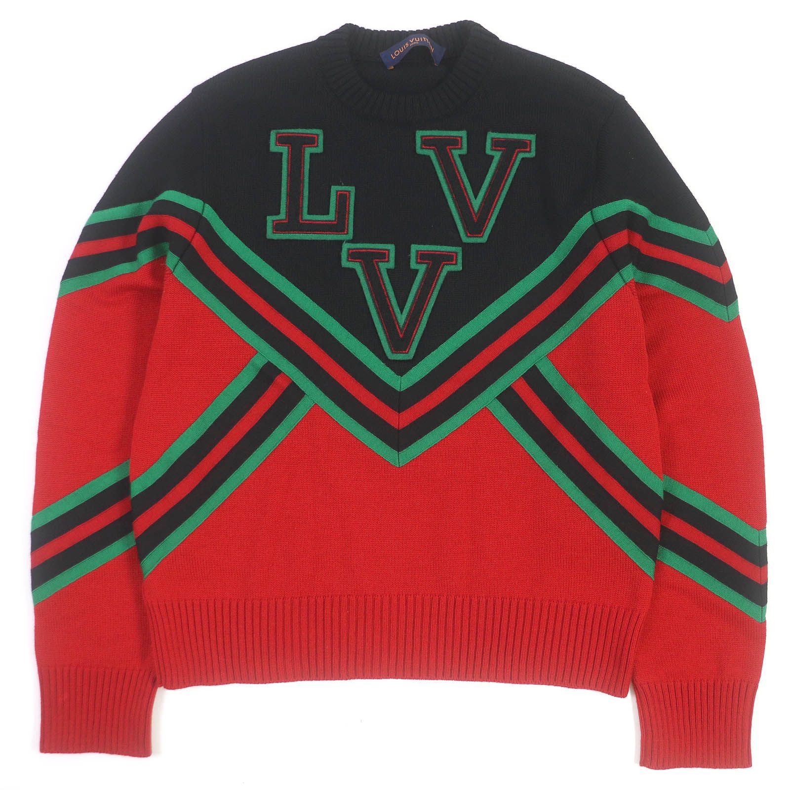 美品□LOUIS VUITTON ルイヴィトン 22SS ウール100% LVV スポーツ 