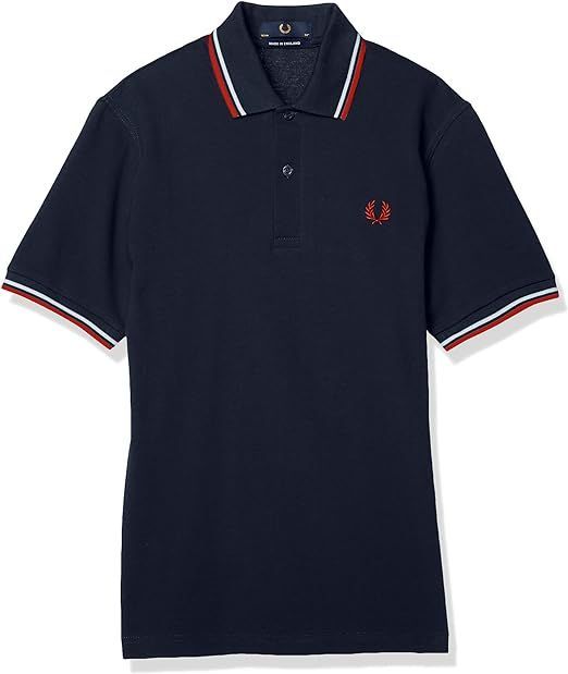 FRED PERRY ポロシャツ M12 42サイズ ネイビー M12 - Navy / Ice / Ice | The Fred Perry Shirt | Men's Short