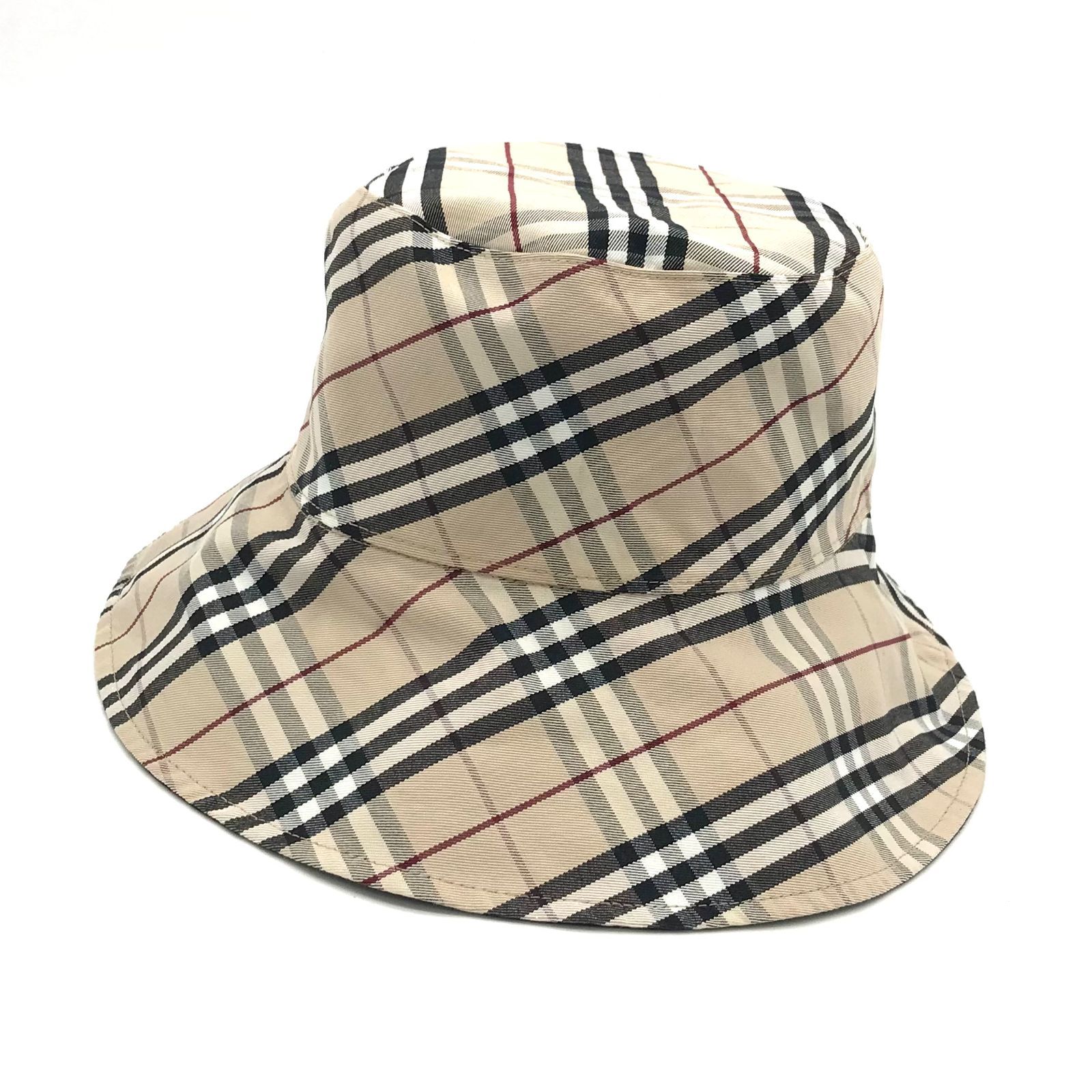 ▽BURBERRY/バーバリー リバーシブル ノバチェック ブラック バケット 