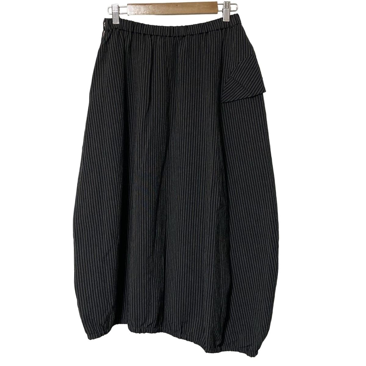 美品✨芽風 センソユニコ サルエルパンツ バルーン クロップド 春夏 黒グレー 美品✨芽風 センソユニコ サルエルパンツ バルーン クロップド 春夏 黒