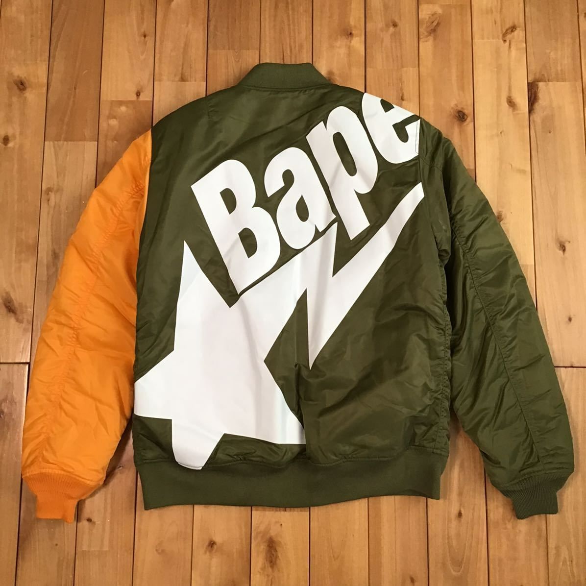 BAPE STA LOGO MA-1 Bomber Jacket Mサイズ a bathing ape star 
