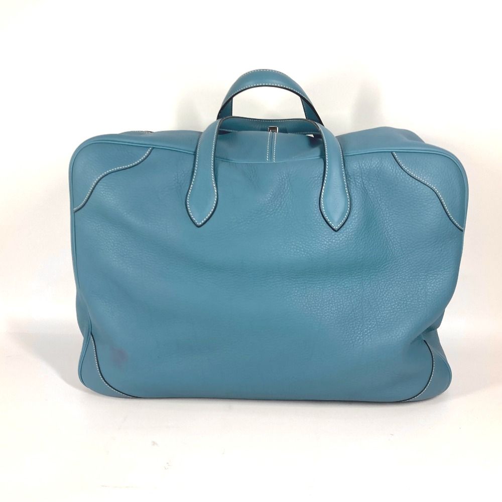 【新品未使用】エルメス ヴィクトリア50 トリヨンクレマンス T刻 ブルージーン 新品未使用】エルメス ヴィクトリア50 トリヨンクレマンス T刻