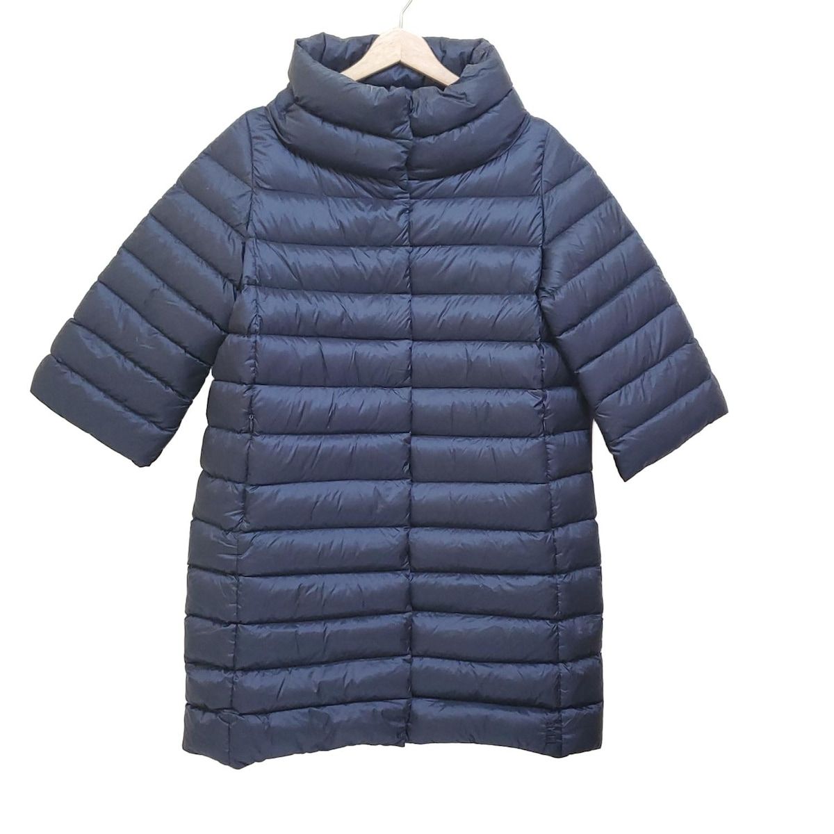 add アッド エーディーディー ダウンコート サイズI 40 レディース - ネイビー 七分袖|冬