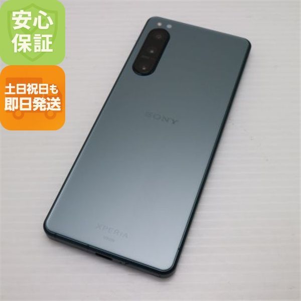 新品同様 SOG09 Xperia 5 IV グリーン AU スマホ SONY 即日発送