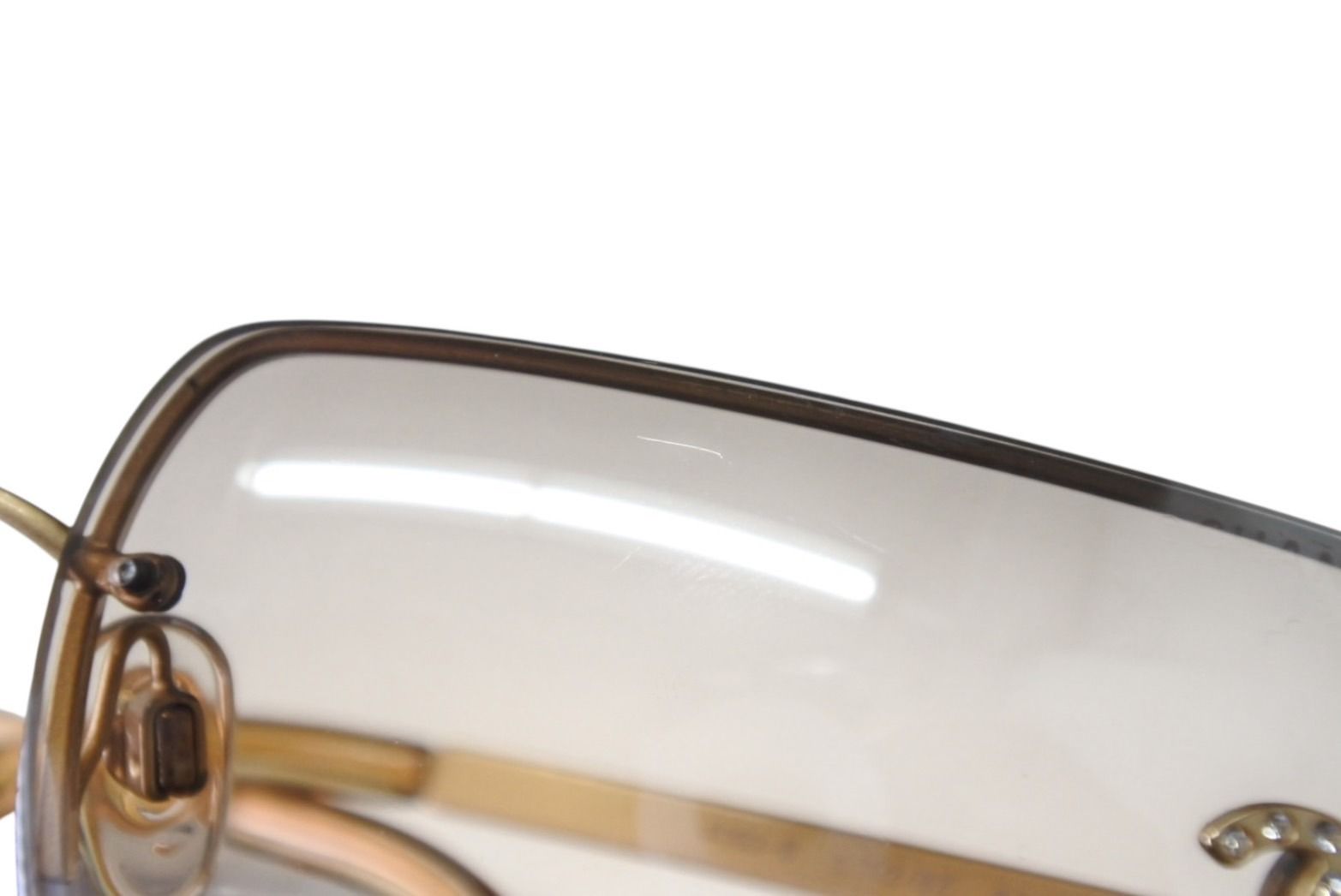 極美品 CHANEL シャネル リムレス サングラス 4092-B c102/8Z サイズ62
