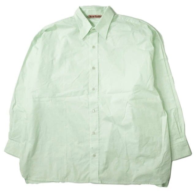 Acne Studios アクネストゥディオズ 22AW ロングスリーブシャツ FN-MN-SHIR000594 46 ペールグリーン 長袖 オーバーサイズ トップス【新古品】【中古】【Acne Studios】 新品 Acne Studios アクネストゥディオズ 22AW ロングスリーブシャツ