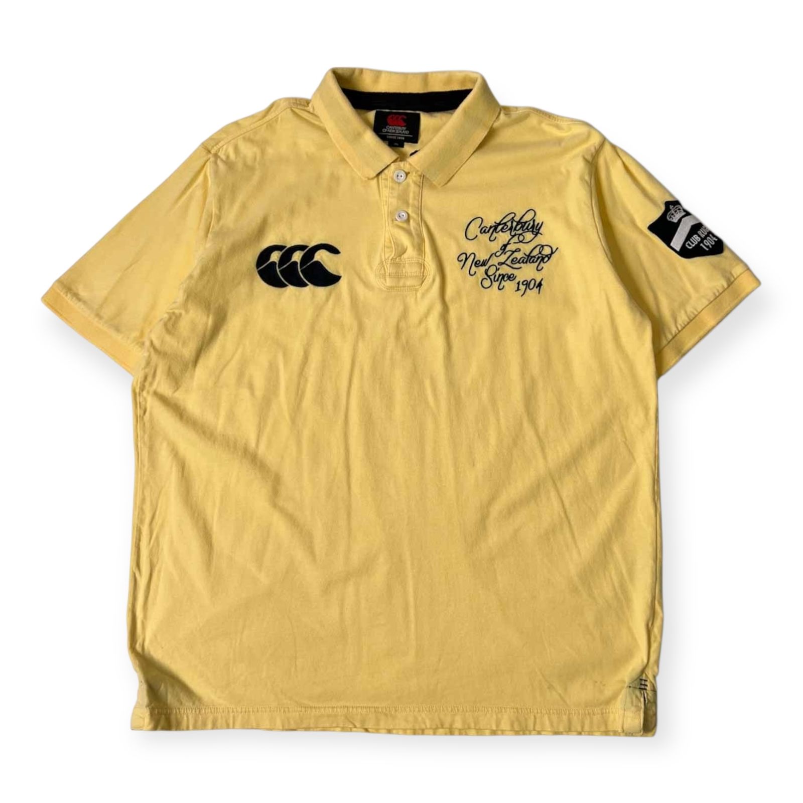 完売 CANTERBURY ポロシャツ 半袖 デコ カンタベリー ZEALAND NEW OF ウェア