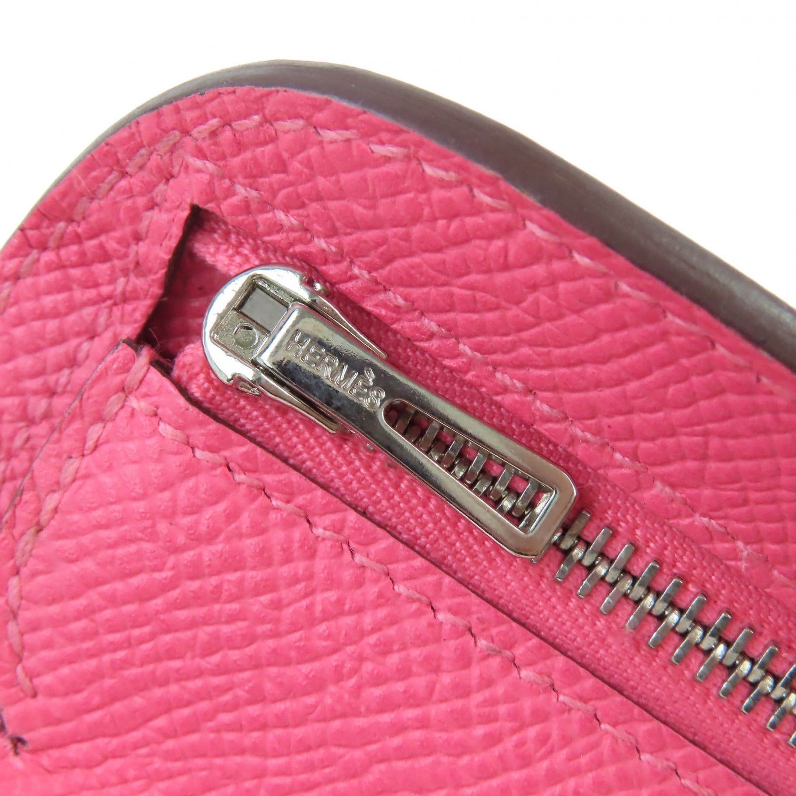 極美品△HERMES エルメス 073760CK8W ヴォーエプソン ローズアザレ  