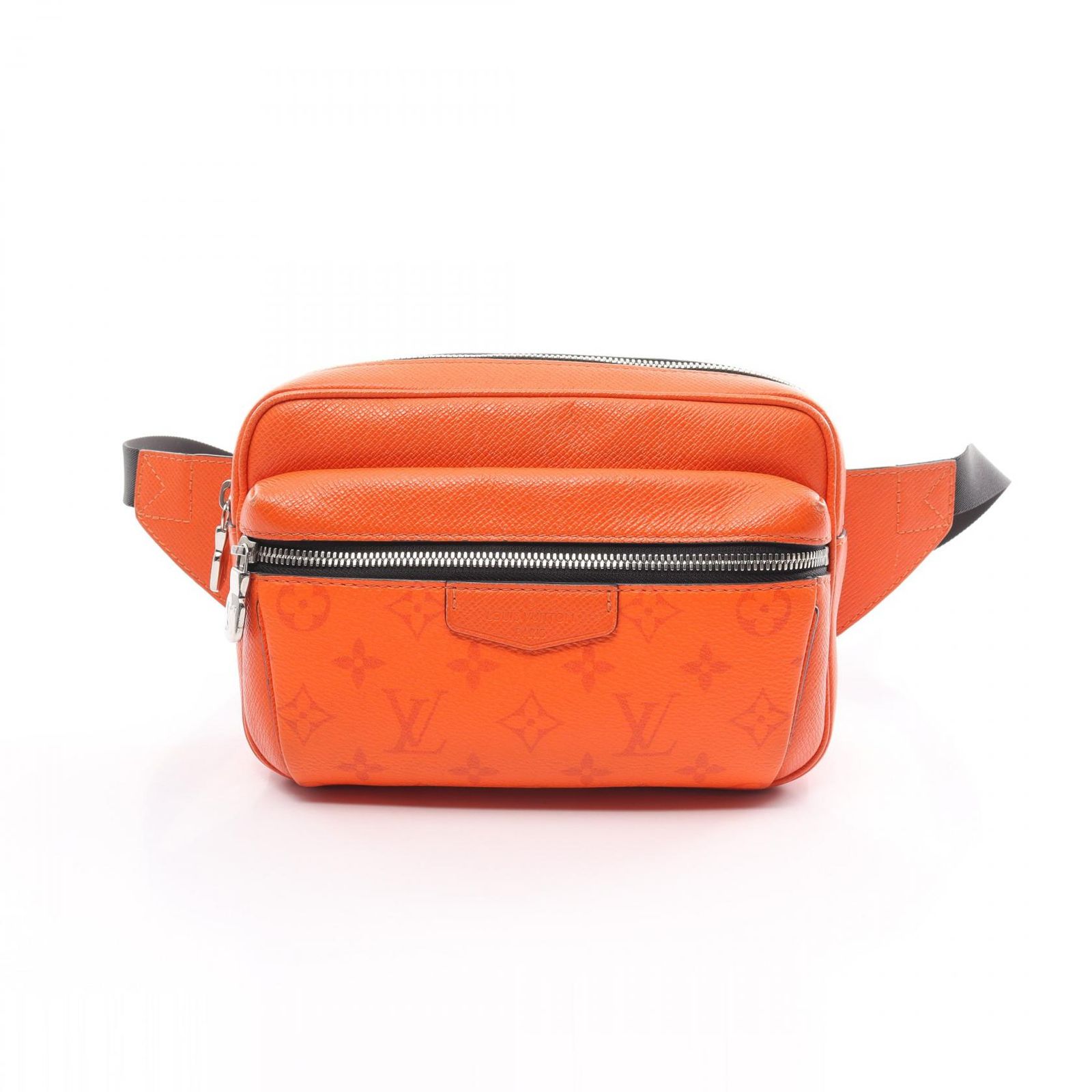 ルイ ヴィトン LOUIS VUITTON ウエストバッグ ボディバッグ バムバッグ アウトドア M30430 ボルケーノオレンジ PVCコーティングキャンバス レザー バムバッグ アウトドア メンズ Used B
