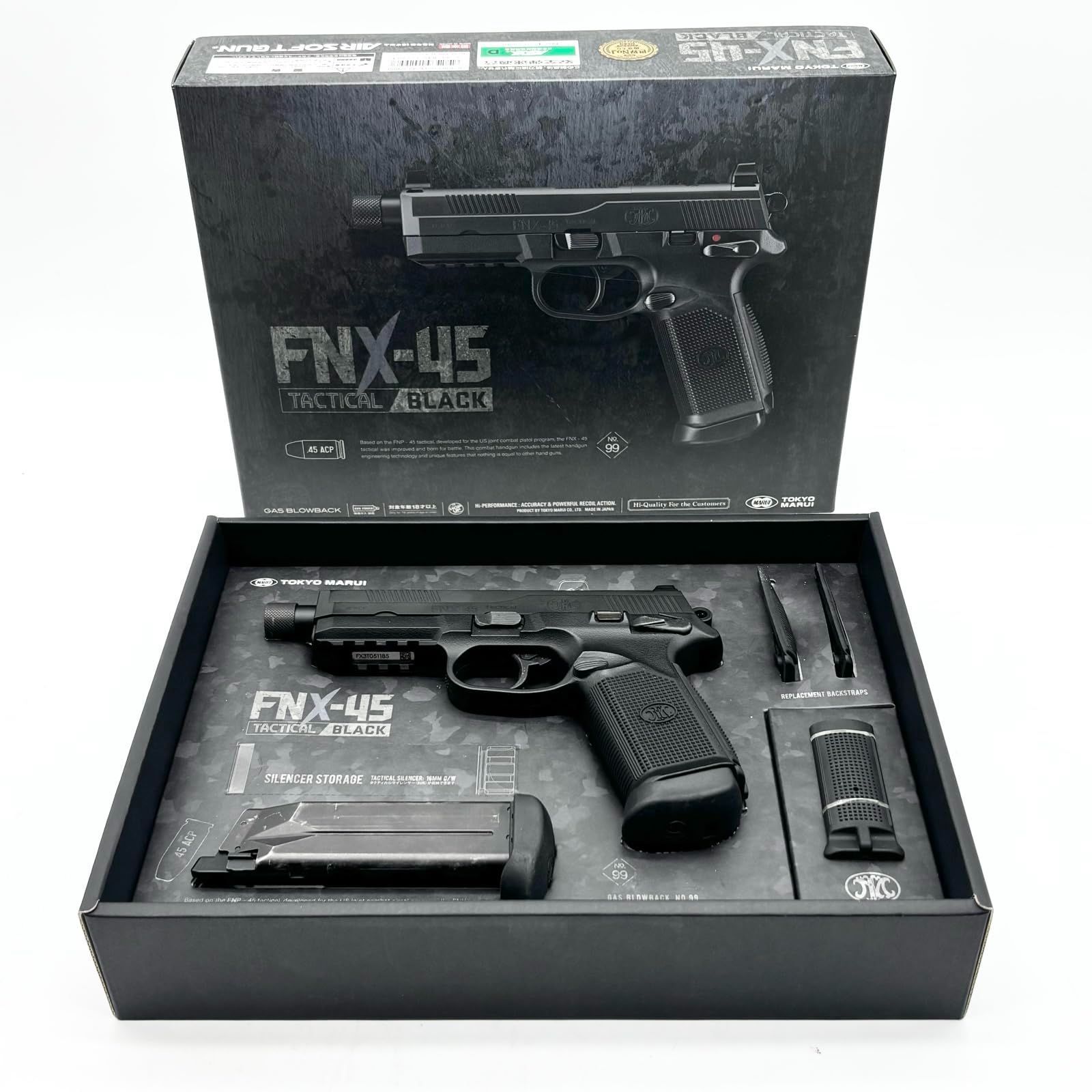 東京マルイ No.99 FNX-45 タクティカル ブラック 18歳以上 ガス