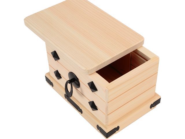 からくり貯金箱 黒金具桧 (三重) - メルカリ