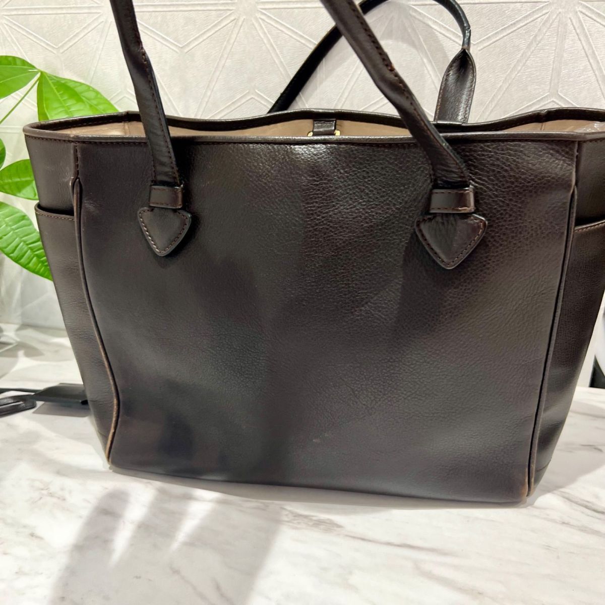 LOEWE ロエベ ヘリテージ トートバッグ レザー　本革 ブラウン レディース LOEWE ロエベ ヘリテージ レザー トートバッグ ハンドバッグ 茶