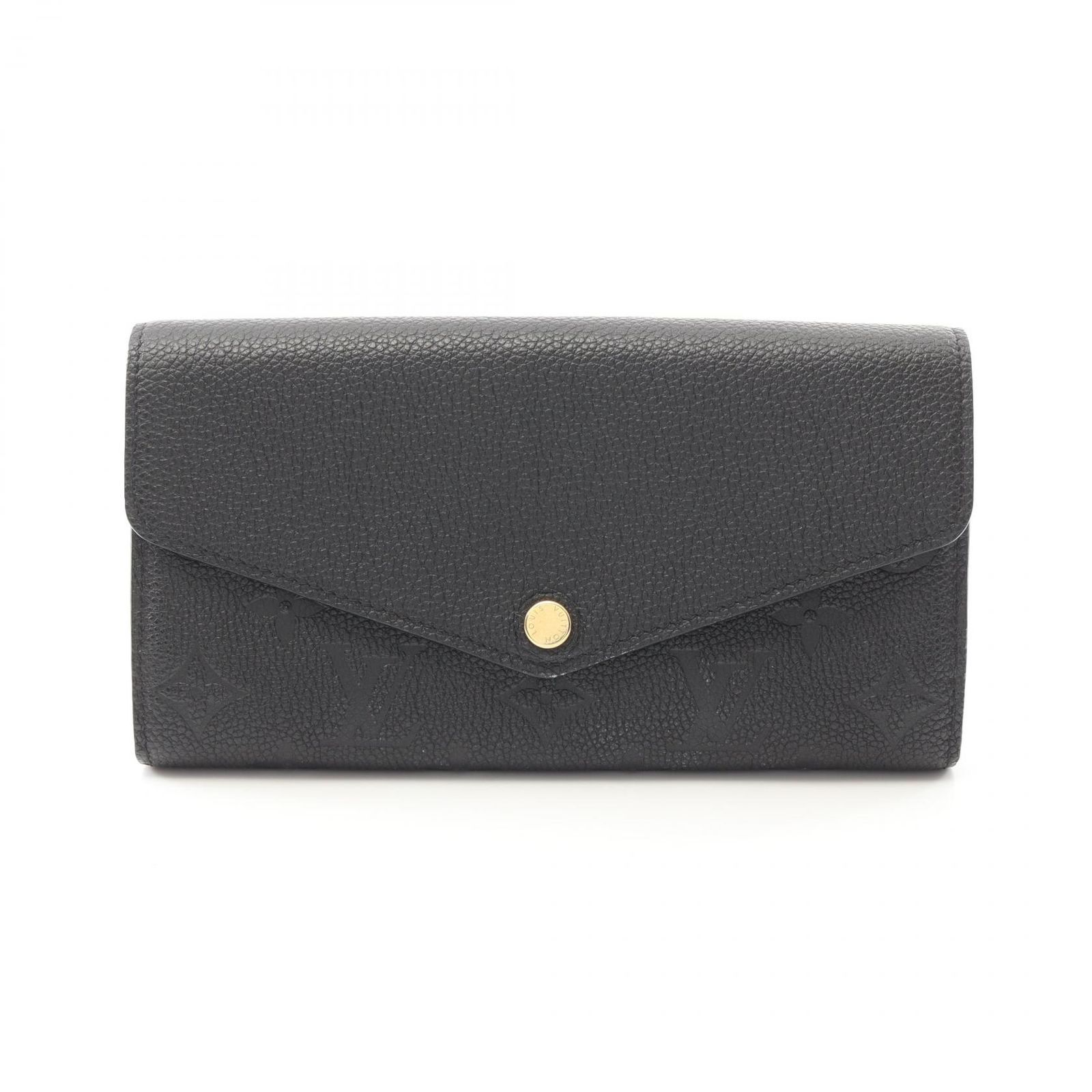 ルイ ヴィトン LOUIS VUITTON 二つ折り長財布 ポルトフォイユ サラ モノグラムアンプラント ノワール M61182 ノワール レザー ポルトフォイユ サラ レディース Used B