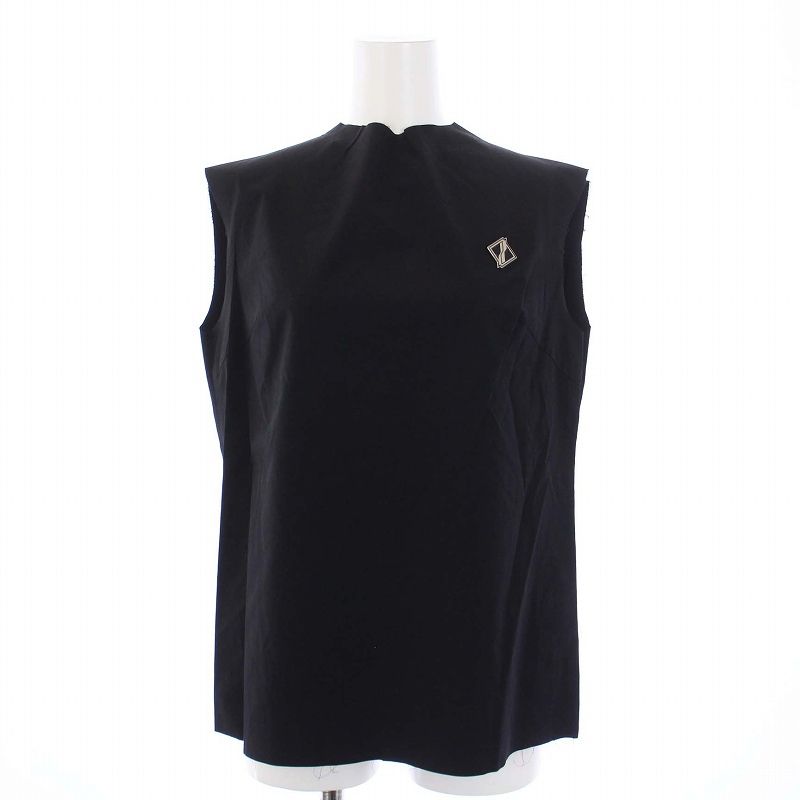 ウェルダン WE11DONE タグ付き 2021年製 BLACK COTTON TOP ノースリーブ カットソー カットオフ S 黒 ブラック |KH GY21