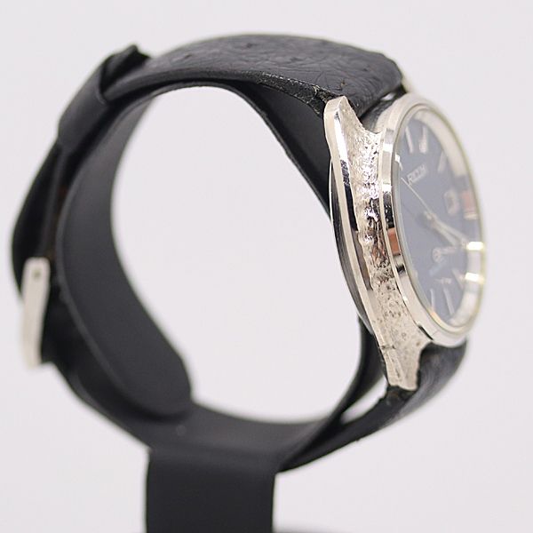 デットストック級 リコー RIQUARTZ QZ デイト ブルー文字盤 591007