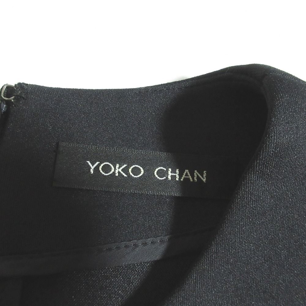 美品【YOKO CHAN ヨーコチャン】長袖ワンピース ブラック 36サイズ 美品【YOKO CHAN ヨーコチャン】長袖ワンピース ブラック 36