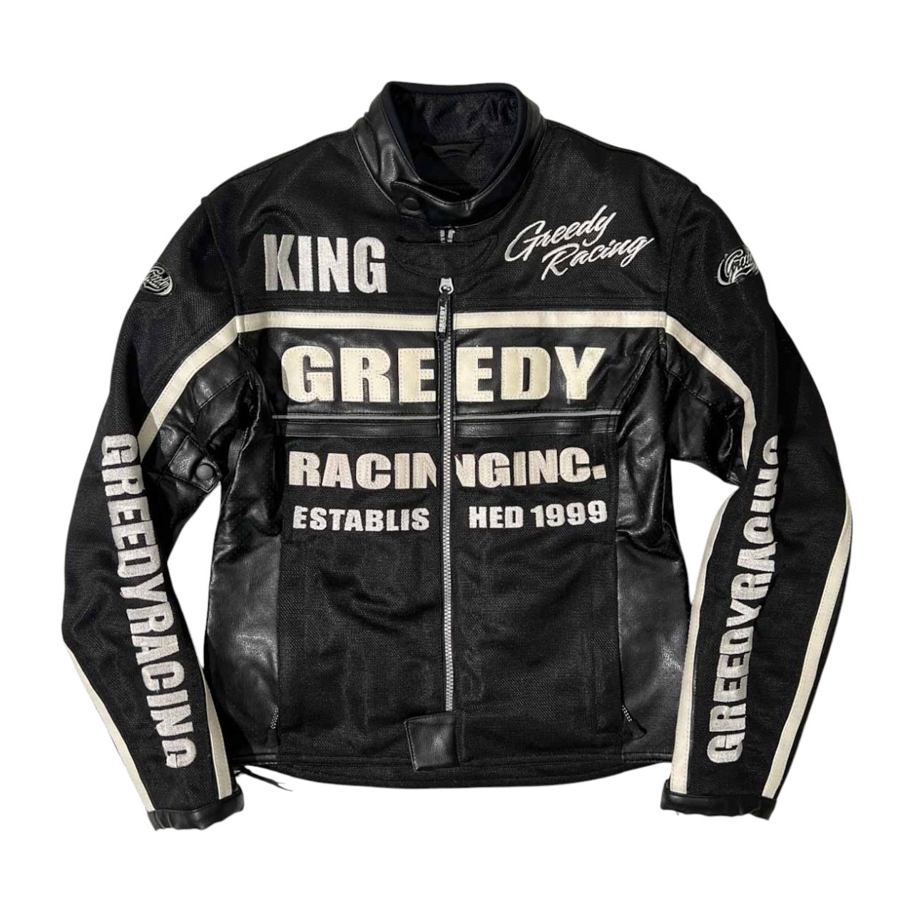 GREEDY レザージャケット GREEDY PUレザージャケットMサイズ (とっくん) 天竜川のバイクの