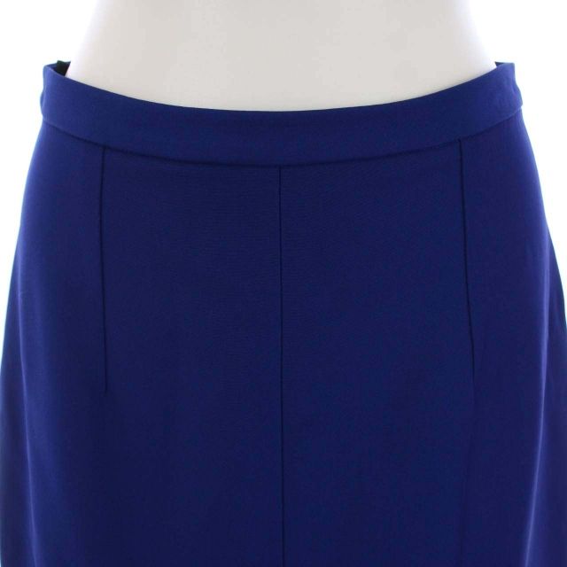 セリーヌ CELINE フィービー期 ダブルスリット スカート ひざ丈 台形 シルク混 フランス製 38 L 青 ブルー |DK WWW_MORNINGWALKER_COM