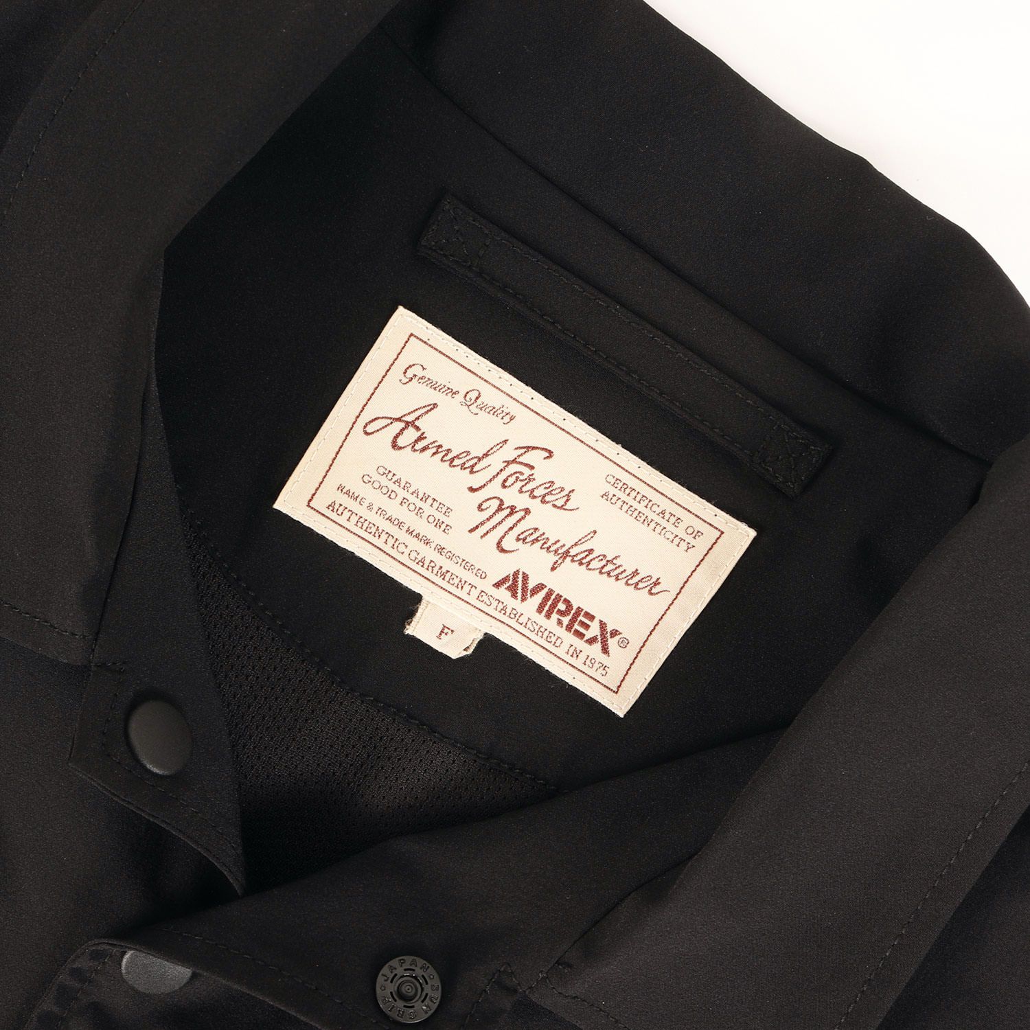 美品】AVIREX アヴィレックス ジャケット ブラック 黒 サイズ