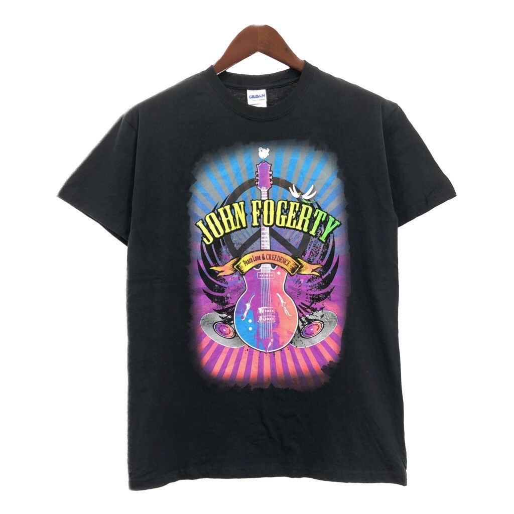 John Fogerty ジョン・フォガティ 半袖Ｔシャツ ブラック(メンズ M) 古着 U0117