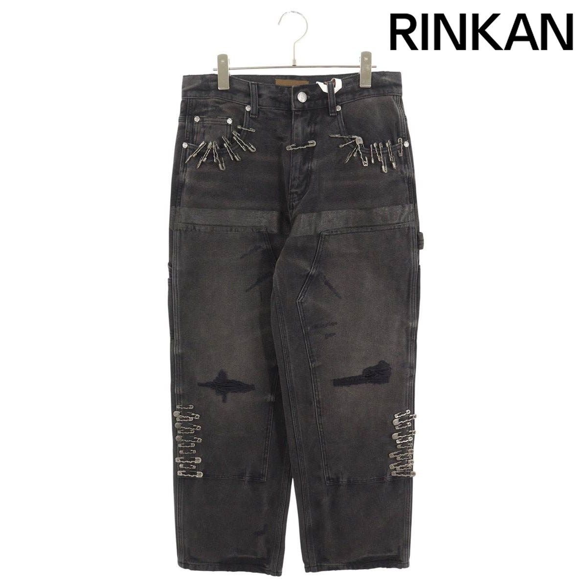 バースオブロイヤルチャイルド ビジューフェードカーゴデニムパンツ メンズ S