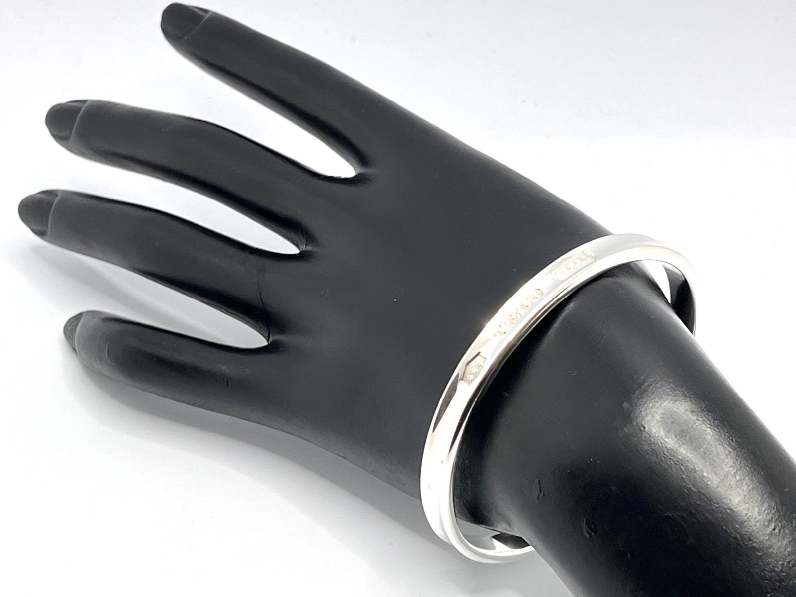 a130 Tiffany-Co. 1997 ティファニー 1837 ナロー バングル シルバー 925 ブレスレット