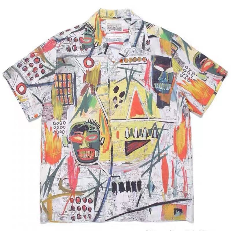 ✨極美品✨ WACKO MARIA (ワコマリア) JEAN-MICHEL BASQUIAT / S/S HAWAIIAN SHIRT バスキアハワイアンシャツ